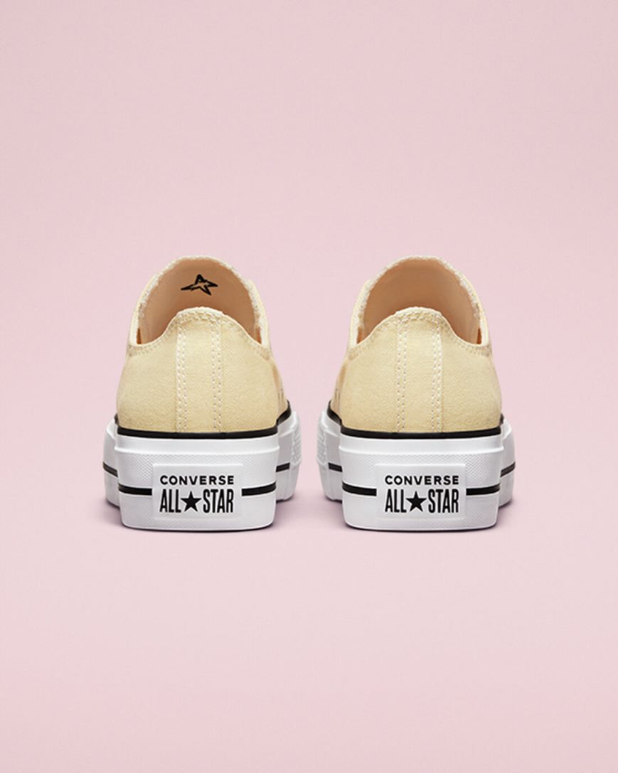 Women's Converse Chuck Taylor All Star Lift Seasonal Color Low Top Platform Shoes Lemon / Black / White | AU 6305ES